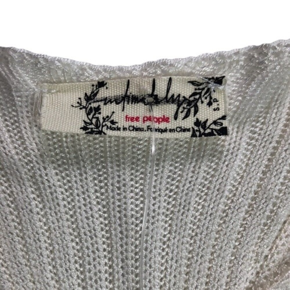 Free People Intimately Creme Ribbed Knit Racerback Tank Top - Picture 3 of 5